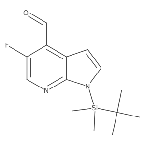1-(tert-Butyldimethylsilyl)-5-fluoropyrrolo[2,3-b]pyridine-4-carbaldehyde Structure