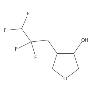 rac-(3R,4S)-4-(2,2,3,3-tetrafluoropropyl)oxolan-3-ol结构式