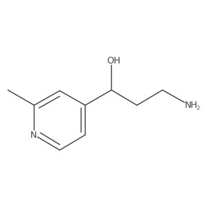 (1S)-3-amino-1-(2-methylpyridin-4-yl)propan-1-ol结构式