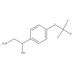 (1S)-2-amino-1-{4-[(trifluoromethyl)sulfanyl]phenyl}ethan-1-ol Structure