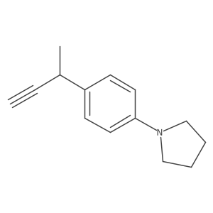 1-[4-(But-3-yn-2-yl)phenyl]pyrrolidine结构式