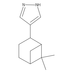 4-{6,6-dimethylbicyclo[3.1.1]heptan-2-yl}-1H-pyrazole结构式