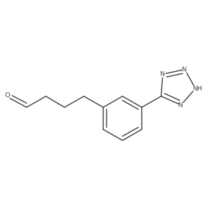 4-[3-(1H-1,2,3,4-tetrazol-5-yl)phenyl]butanal结构式