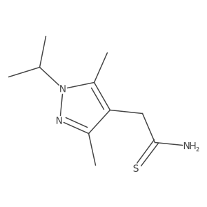2-[3,5-dimethyl-1-(propan-2-yl)-1H-pyrazol-4-yl]ethanethioamide Structure