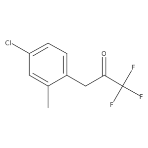 3-(4-Chloro-2-methylphenyl)-1,1,1-trifluoropropan-2-one结构式
