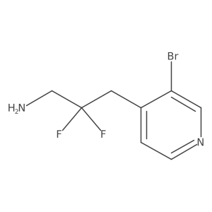 3-(3-Bromopyridin-4-yl)-2,2-difluoropropan-1-amine Structure