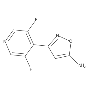 3-(3,5-Difluoropyridin-4-yl)-1,2-oxazol-5-amine Structure