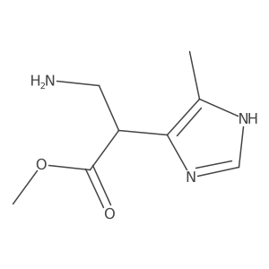 methyl 3-amino-2-(4-methyl-1H-imidazol-5-yl)propanoate Structure
