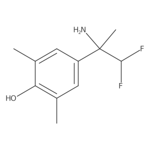 4-(2-Amino-1,1-difluoropropan-2-yl)-2,6-dimethylphenol Structure