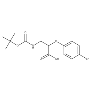 2-(4-Bromophenoxy)-3-{[(tert-butoxy)carbonyl]amino}propanoic acid结构式