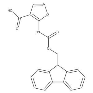 5-({[(9H-fluoren-9-yl)methoxy]carbonyl}amino)-1,2-oxazole-4-carboxylic acid Structure
