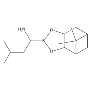 (1R)-1-((4S,6S)-5,5-Dimethylhexahydro-4,6-methanobenzo[d][1,3,2]dioxaborol-2-yl)-3-methylbutan-1-amine Structure