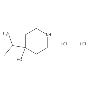 4-(1-Aminoethyl)piperidin-4-ol;dihydrochloride Structure