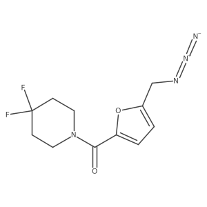 1-[5-(Azidomethyl)furan-2-carbonyl]-4,4-difluoropiperidine Structure