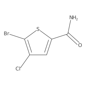 5-Bromo-4-chlorothiophene-2-carboxamide Structure