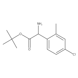 Tert-butyl 2-amino-2-(4-chloro-2-methylphenyl)acetate Structure