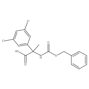 2-{[(Benzyloxy)carbonyl]amino}-2-(3,5-dichlorophenyl)propanoic acid结构式