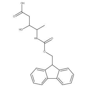(4R)-4-({[(9H-fluoren-9-yl)methoxy]carbonyl}amino)-3-hydroxypentanoic acid结构式