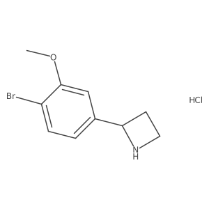 2-(4-Bromo-3-methoxyphenyl)azetidine;hydrochloride Structure