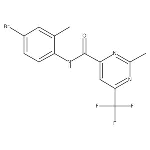 N-(4-Bromo-2-methylphenyl)-2-methyl-6-(trifluoromethyl)pyrimidine-4-carboxamide Structure