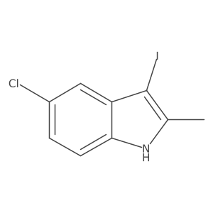 5-chloro-3-iodo-2-methyl-1H-Indole Structure