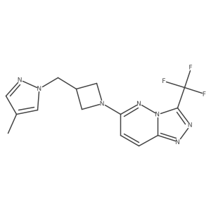 4-methyl-1-({1-[3-(trifluoromethyl)-[1,2,4]triazolo[4,3-b]pyridazin-6-yl]azetidin-3-yl}methyl)-1H-pyrazole Structure