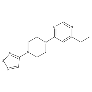 4-Ethyl-6-[4-(1,2,5-thiadiazol-3-yl)piperazin-1-yl]pyrimidine Structure