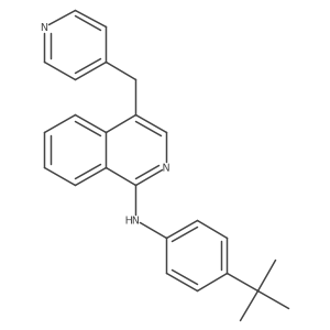 N-(4-(tert-Butyl)phenyl)-4-(pyridin-4-ylmethyl)isoquinolin-1-amine Structure