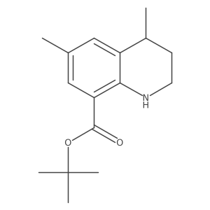 Tert-butyl 4,6-dimethyl-1,2,3,4-tetrahydroquinoline-8-carboxylate结构式