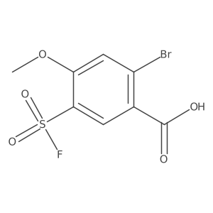 2-Bromo-5-(fluorosulfonyl)-4-methoxybenzoic acid结构式