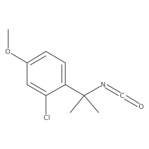 2-Chloro-1-(2-isocyanatopropan-2-yl)-4-methoxybenzene Structure