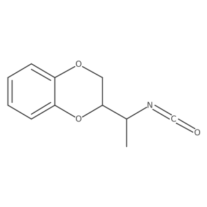 2-(1-Isocyanatoethyl)-2,3-dihydro-1,4-benzodioxine结构式