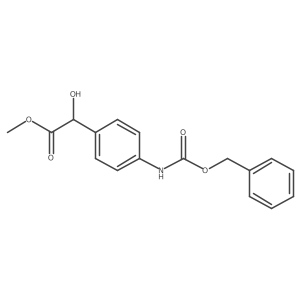 Methyl 2-(4-{[(benzyloxy)carbonyl]amino}phenyl)-2-hydroxyacetate Structure