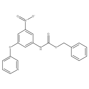 benzyl N-[3-nitro-5-(pyridin-3-yloxy)phenyl]carbamate结构式