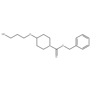 Benzyl 4-(3-hydroxypropoxy)piperidine-1-carboxylate结构式