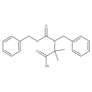 2-{Benzyl[(benzyloxy)carbonyl]amino}-2-methylpropanoic acid Structure