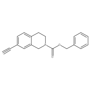 Benzyl 7-ethynyl-1,2,3,4-tetrahydroisoquinoline-2-carboxylate结构式