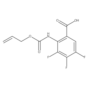 3,4,5-Trifluoro-2-{[(prop-2-en-1-yloxy)carbonyl]amino}benzoic acid结构式