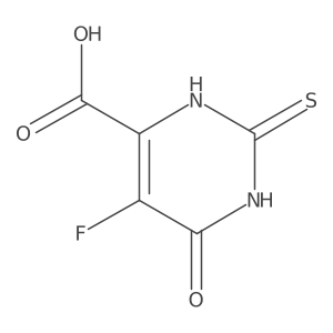 5-Fluoro-1,2,3,6-tetrahydro-6-oxo-2-thioxo-4-pyrimidinecarboxylic acid Structure