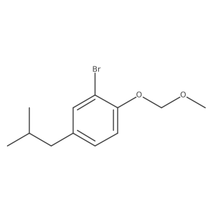 2-Bromo-4-isobutyl-1-(methoxymethoxy)benzene Structure