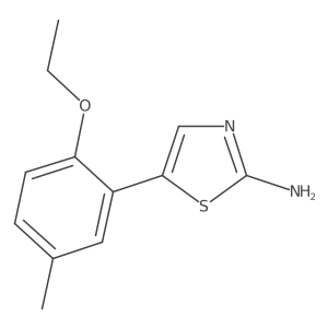 5-(2-Ethoxy-5-methylphenyl)thiazol-2-amine结构式
