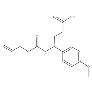 4-(4-Methoxyphenyl)-4-{[(prop-2-en-1-yloxy)carbonyl]amino}butanoic acid结构式