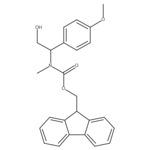 (9H-fluoren-9-yl)methyl N-[2-hydroxy-1-(4-methoxyphenyl)ethyl]-N-methylcarbamate结构式