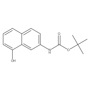 tert-butyl N-(8-hydroxynaphthalen-2-yl)carbamate结构式