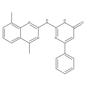 2-[(4,8-Dimethylquinazolin-2-yl)amino]-6-phenylpyrimidin-4-ol Structure