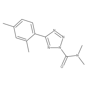 5-(2,4-Dimethylphenyl)-N,N-dimethyl-2H-tetrazole-2-carboxamide结构式