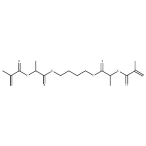 [1-[4-[2-(2-Methylprop-2-enoyloxy)propanoyloxy]butoxy]-1-oxopropan-2-yl] 2-methylprop-2-enoate Structure