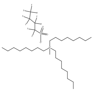 N-Methyl-N,N-dioctyl-1-octanaminium perfluoro-1-butanesulfonate结构式