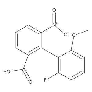 2a(2)-Fluoro-6a(2)-methoxy-6-nitro[1,1a(2)-biphenyl]-2-carboxylic acid结构式