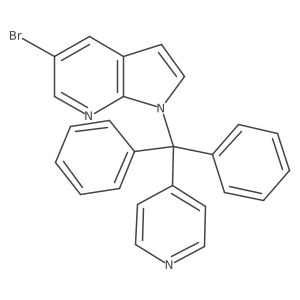 1h-Pyrrolo[2,3-b]pyridine,5-bromo-1-(diphenyl-4-pyridinylmethyl)-结构式